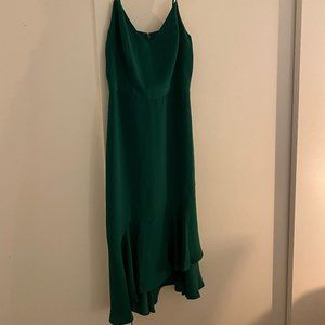 NWT: Silky Dark Green Dress